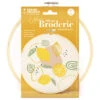 Kit Broderie Graine Créative Citron - Tambour 20cm