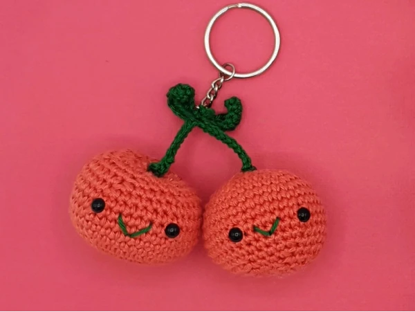 Kit Crochet - Pendentif Sac Cerise – Image 3