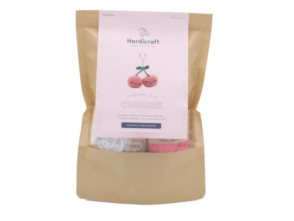 Kit Crochet - Pendentif Sac Cerise