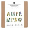 KIT DE BRODERIE ALPHABET FLORAL COLORFUL- RICO DESIGN