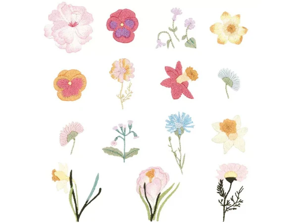 KIT DE BRODERIE FLEURS DE PRINTEMPS - RICO DESIGN – Image 2