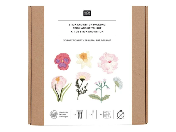 KIT DE BRODERIE FLEURS DE PRINTEMPS - RICO DESIGN