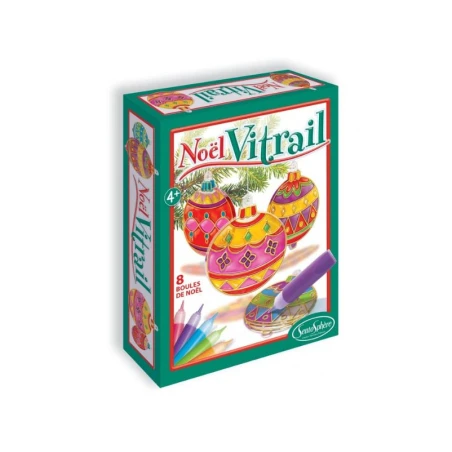 FOLIA Kit De Création Vitrail Noël 8 Boules - Sentosphère – Image 3