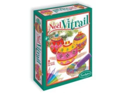 FOLIA Kit De Création Vitrail Noël 8 Boules - Sentosphère