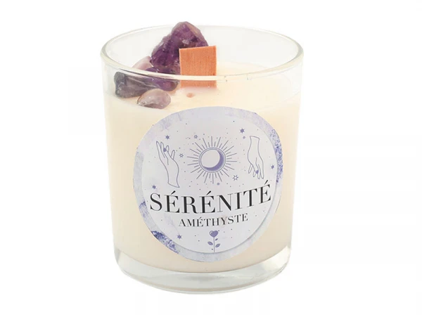 Kit DIY Bougie Lithothérapie - Améthyste Sérénité – Image 2