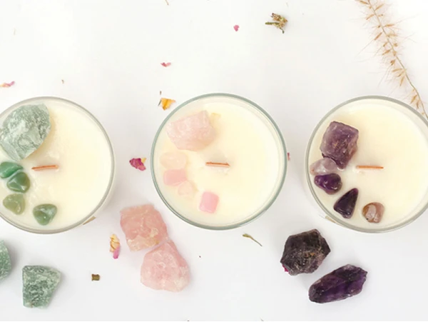Kit DIY Bougie Lithothérapie - Améthyste Sérénité – Image 4