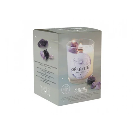 Kit DIY Bougie Lithothérapie - Améthyste Sérénité – Image 5