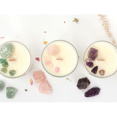 Kit DIY Bougie Lithothérapie - Améthyste Sérénité – Image 8