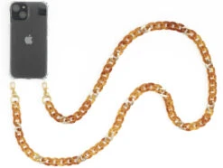 KIT DIY - Chaîne De Téléphone Et Coque - Chaine Ambre Et Or