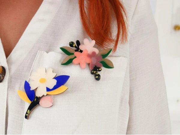 Kit DIY Bijouterie - Mes Broches Fleuries En Acrylique – Image 2