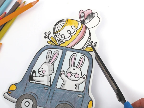 Kit Plastique Dingue 8 Décorations De Pâques Pour Enfants – Image 2