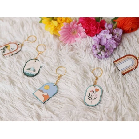 Kit Porte-clés En Bois - Flowers - Édition Limitée – Image 8