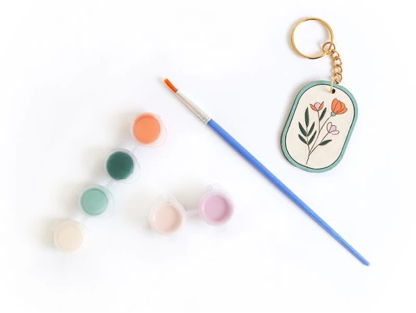 Kit Porte-clés En Bois - Flowers - Édition Limitée