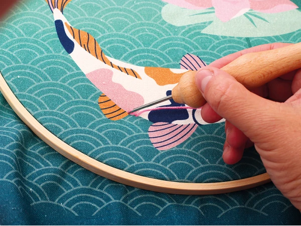 Kit Punch Needle Carpe Koi - 420327 - Graine Creative – Image 6