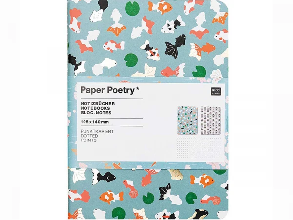 Lot De 2 Carnets A6 Carpes/Chats- Rico Design