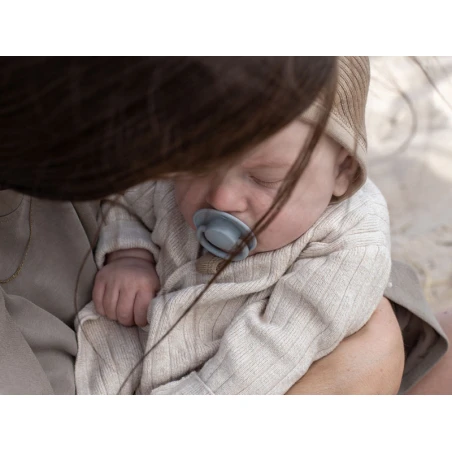 Lot De 2 Tétines Bibs De Lux Taille Unique - Gris Fer & Bleu Layette – Image 6