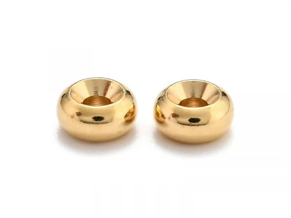 Lot De 20 Perles Intercalaires En Laiton - Doré à L'or Fin – Image 2