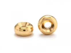 Lot De 20 Perles Intercalaires En Laiton - Doré à L'or Fin