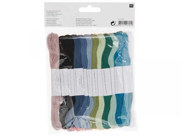 Lot De 24 Fils à Broder – Set Pastel – Image 2