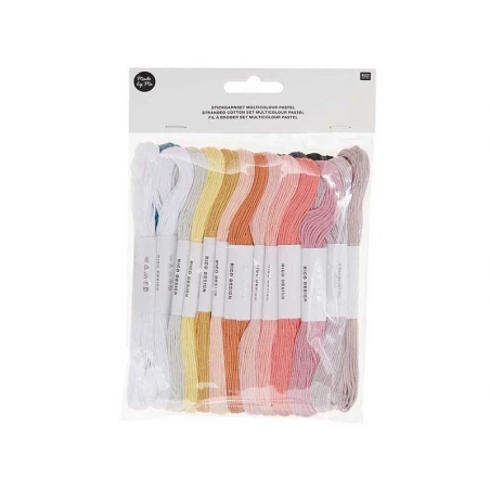 Lot De 24 Fils à Broder – Set Pastel – Image 3