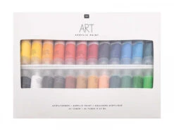 Lot De 24 Tubes De Peinture Acrylique - 22 Ml