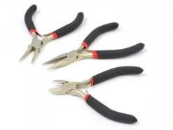 Lot De 3 Pinces - Coupante - Plate Et Ronde