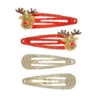 Lot De 4 Pinces à Cheveux Reinder Rennes Noël - Souza