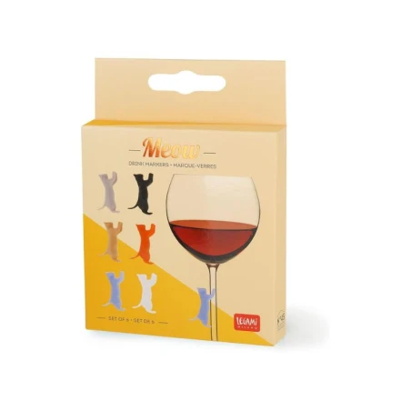 Lot De 6 Marque- Verres Chat Love Is In The Glass - Legami – Image 4