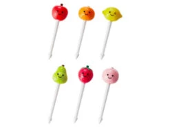 Lot De 6 Piques Pour Apéritif - Fruits