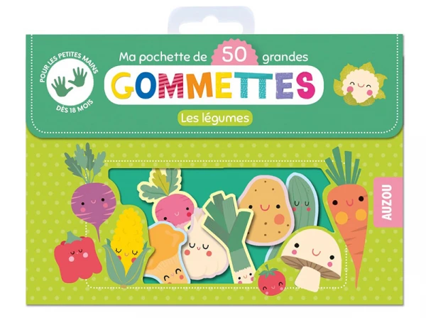 Ma Pochette De 50 Grandes Gommettes - Les Légumes