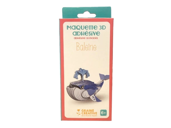 Maquette Adhésive En Carton 3D - Baleine – Image 2