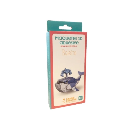 Maquette Adhésive En Carton 3D - Baleine – Image 3