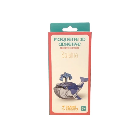 Maquette Adhésive En Carton 3D - Baleine – Image 4