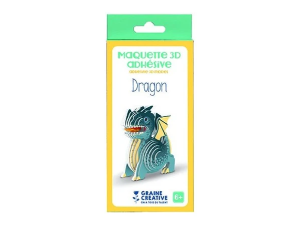Maquette Adhésive En Carton 3D - Dragon – Image 2
