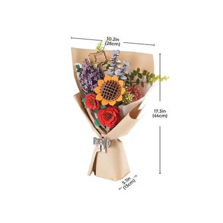 Maquette Bouquet De Fleur En Bois Puzzle 3D - Rolife – Image 8