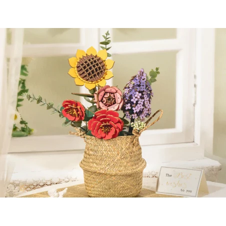 Maquette Bouquet De Fleur En Bois Puzzle 3D - Rolife – Image 9