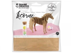 Maquette Carton - Licorne 21,5 X 4 X17 Cm
