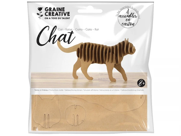 Maquette Chat Carton 22 X 11 X 4,5 Cm – Image 2