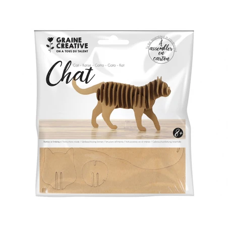 Maquette Chat Carton 22 X 11 X 4,5 Cm – Image 4