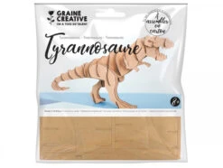 Maquette En Carton - Tyranosaure 20 X 7 X 10 Cm
