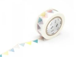 Masking Tape Motif 20mm - Fanions Multicolores