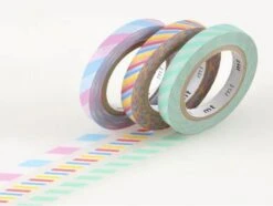 Masking Tape Trio Slim - Bicolore Twist Pastel