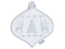 Moule En Silicone - Boule De Noël - Rennes Et Sapin