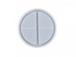 Moule En Silicone - Coupelle Ronde 2 Compartiments - 11,4 Cm De Diamètre