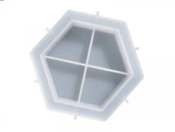 Moule En Silicone - Moyenne Coupelle Hexagonale - 15,8 X 13,9 Cm