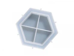 Moule En Silicone - Petite Coupelle Hexagonale - 13,1 X 11,6 Cm