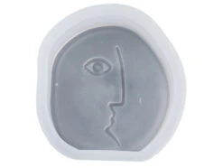 Moule En Silicone - Visage Rond Abstrait