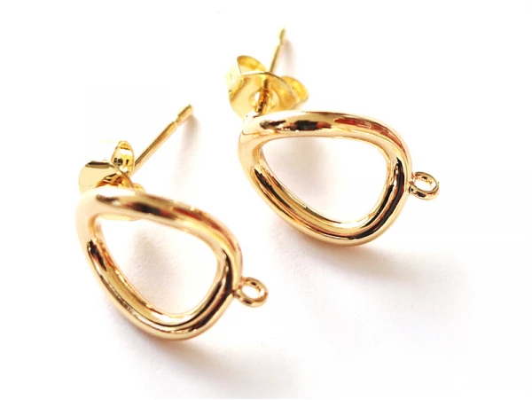 Paire De Boulcles D'oreilles Cercle - Doré à L'or Fin 18K - 13 Mm – Image 4