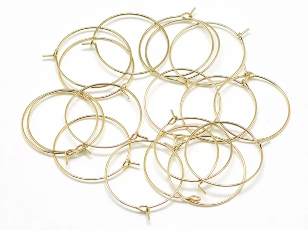 Paire De Créoles 25 Mm - Doré à L'or Fin 18K – Image 2