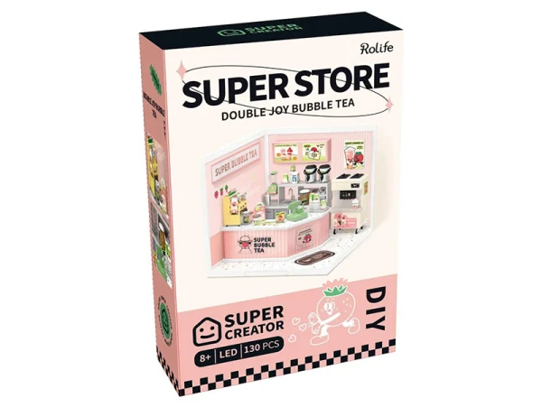 Pièce Miniature Double Joy Bubble Tea DIY - Rolife – Image 2